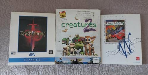 PC games BIG BOX-Darkstone: Evil Reigns-Creatures 2-Screamer, Spelcomputers en Games, Games | Pc, Gebruikt, Overige genres, 1 speler