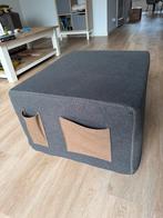 Poef/ bed van Goossens, Huis en Inrichting, Banken | Voetenbanken en Poefen, Vierkant, Zo goed als nieuw, Stof, 50 tot 75 cm
