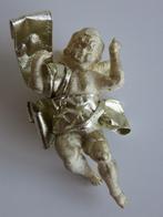Gouden engel cherubijn met strik, hanger engeltje kerstbal, Diversen, Kerst, Ophalen of Verzenden, Zo goed als nieuw