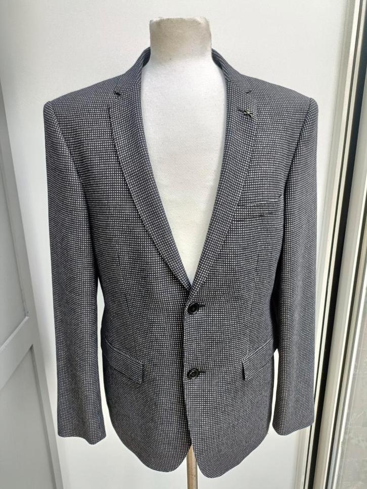 Van Gils Colbert - Stijlvol & Tijdloos maat 50, Kleding | Heren, Kostuums en Colberts, Zo goed als nieuw, Maat 48/50 (M), Grijs