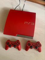 PlayStation 3 Scarlet Red in doos, Ophalen of Verzenden, Zo goed als nieuw