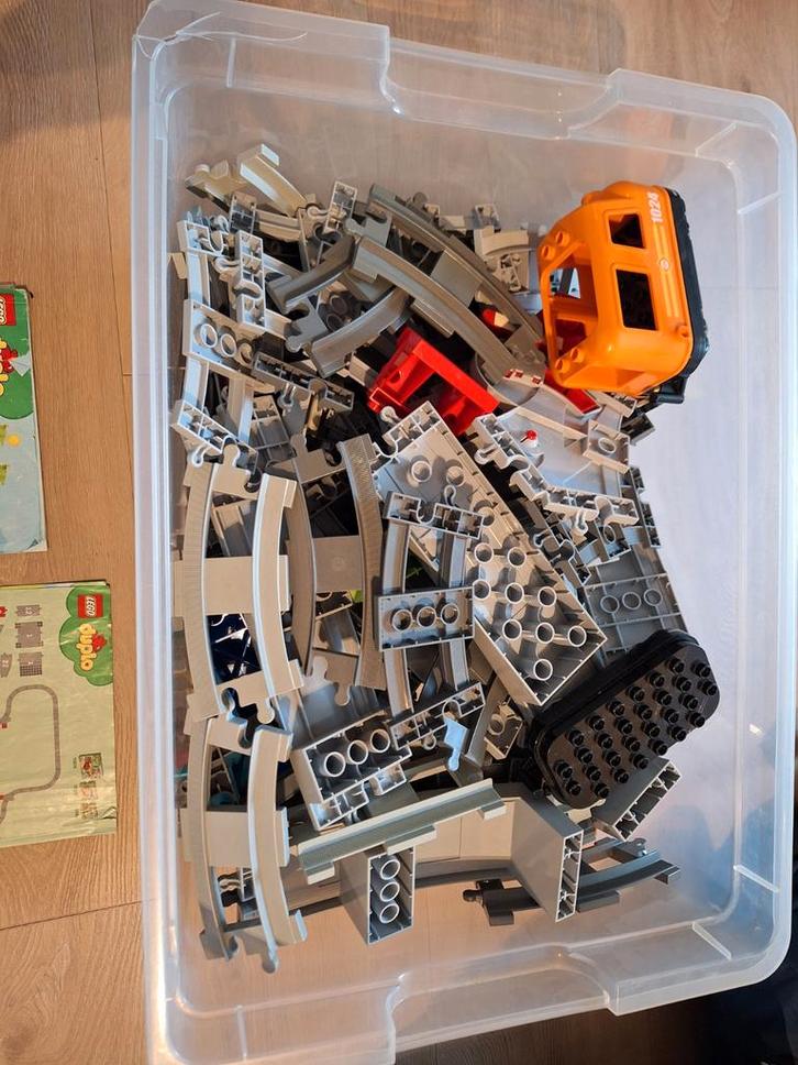 Lego Trein - Duplo - Veel Onderdelen!, Kinderen en Baby's, Speelgoed | Duplo en Lego, Gebruikt, Duplo, Losse stenen, Ophalen of Verzenden