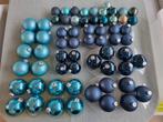 Glazen kerstballen blauw, Diversen, Kerst, Ophalen, Zo goed als nieuw