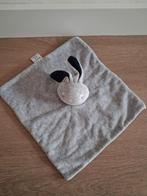 Knuffeldoekje Bambino konijn grijs blauw doekje L399, Ophalen of Verzenden, Zo goed als nieuw, Konijn