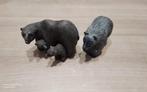 Berenmoeder m.2 jongen,+ 1 beer WOLF SCULPTURE, soapstone, Antiek en Kunst, Ophalen of Verzenden