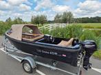 Mooie Corsiva 475 New Age en  20pk Mercury evt. Met trailer, Watersport en Boten, Sloepen, Ophalen, 10 tot 30 pk, Zo goed als nieuw