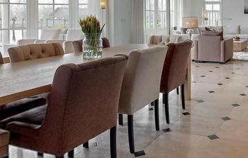 Giessenburg! Eiken eettafel tafel MW340 grijs-wit geschraapt beschikbaar voor biedingen