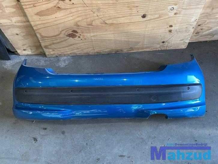 PEUGEOT 207 CC blauw KMUD achterbumper cabrio 2007-2015, Auto-onderdelen, Carrosserie en Plaatwerk, Bumper, Peugeot, Achter, Gebruikt