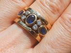 Vanoli 925 zilveren ring met saffier topaas maat 17,5, Daiva1973@hotmail.com, Vanoli, Blauw, Amsterdam