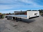 Vlakke oplegger city trailer met stuuras, Auto's, Vrachtwagens, Wit, Bedrijf, Te koop, BTW verrekenbaar