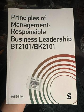 Principles of Management: responsiple business leadership beschikbaar voor biedingen