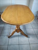 Ovale massief eikenhouten tafel 150 x 95, Huis en Inrichting, Gebruikt, Eikenhout, Ophalen of Verzenden, Landelijk
