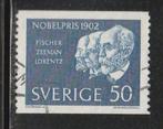 Zweden 1962 - Fischer Chemistry, Lorentz en Zeeman, Postzegels en Munten, Postzegels | Europa | Scandinavië, Zweden, Ophalen, Gestempeld