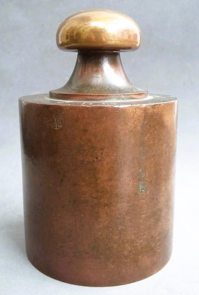 Omstreeks 1900 GROOT Knopgewicht Knop Gewicht 5 Kilogram, Antiek en Kunst, Ophalen of Verzenden, Koper