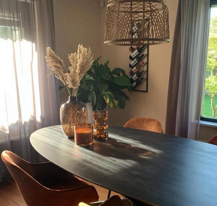 Leen Bakker Stoel met leuning Bas, Huis en Inrichting, Stoelen, Gebruikt, Eén, Hout, Bruin, Ophalen