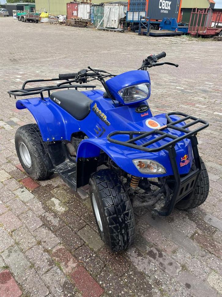 KinderQuad 100cc blauw 2 takt E-ton  te koop, Fietsen en Brommers, Minibikes, Midibikes en Pitbikes, Ophalen