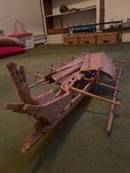 Houten modelboot - decoratief handwerk, Antiek en Kunst, Ophalen