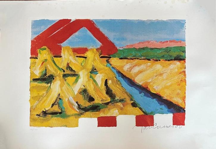 Jan Cremer – Vuurwerkkamp, Antiek en Kunst, Kunst | Litho's en Zeefdrukken, Ophalen of Verzenden