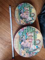 Vintage Kerstblikken Set, Ophalen of Verzenden, Gebruikt