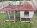 Zeer groot stevig kippenhok 2 zitstokken ren kuiken kwartel, Dieren en Toebehoren, Ophalen, Zo goed als nieuw, Kippenhok of Kippenren