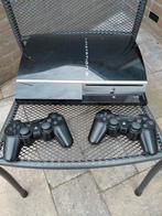 Sony Playstation 3 Phat + 2 Controllers, Ophalen of Verzenden, Gebruikt, Met 2 controllers, Phat