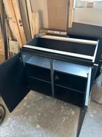 Keukenkast rotpunkt 90X100 met deuren en planken, Ophalen, Gebruikt, Zwart, 50 tot 100 cm