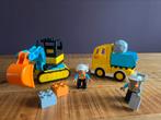 Lego Duplo 10931 Dumptruck en graafmachine met rupsbanden, Ophalen of Verzenden, Zo goed als nieuw, Complete set, Duplo