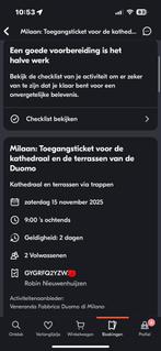 Duomo kathendraal 2 tickets Milaan, Tickets en Kaartjes, Twee personen