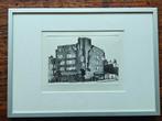 Rob Heijman Ets: P. Kramer Gebouw Amsterdam, Ophalen of Verzenden