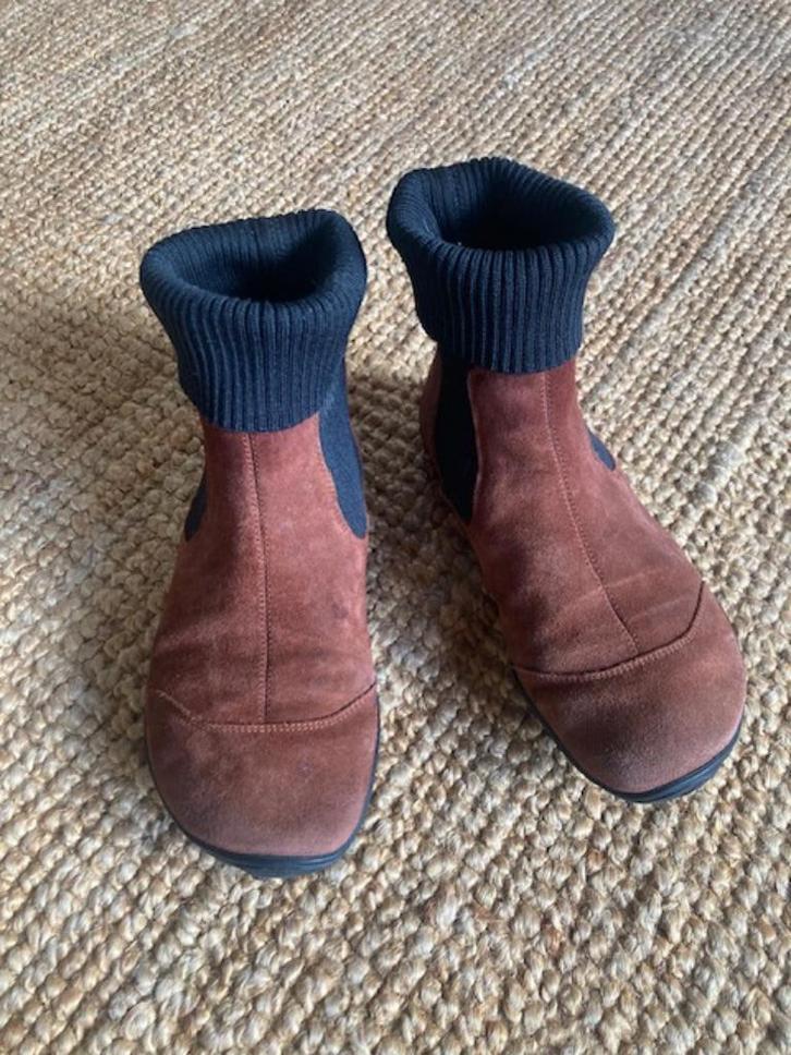 barefootschoen, chelseaboot, roestbruin suede en maat 39, Kleding | Dames, Schoenen, Gedragen, Lage of Enkellaarzen, Bruin, Ophalen of Verzenden