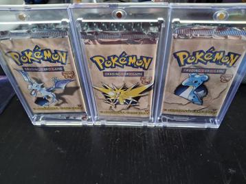 Pokemon Fossil boosters art set 1st ed. 2x heavy 1x light beschikbaar voor biedingen