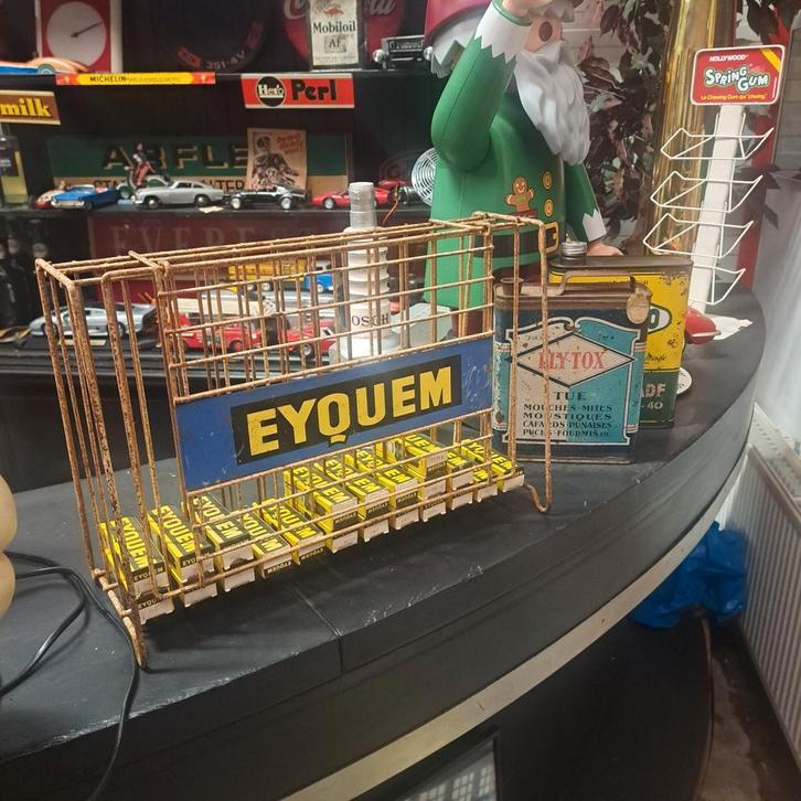 EYQUEM bougies rek Vintage, Verzamelen, Merken en Reclamevoorwerpen, Zo goed als nieuw, Reclamebord, Ophalen of Verzenden