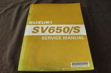 Suzuki SV650 S 1998 motorcycle service manual SV 650  beschikbaar voor biedingen