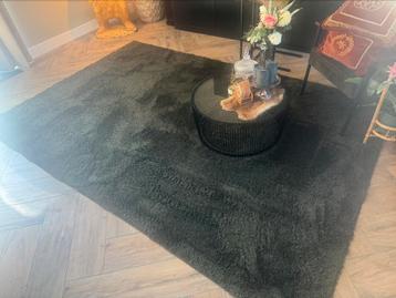 Ikea Vindebak hoogpolig groen vloerkleed 200x300 ZGAN