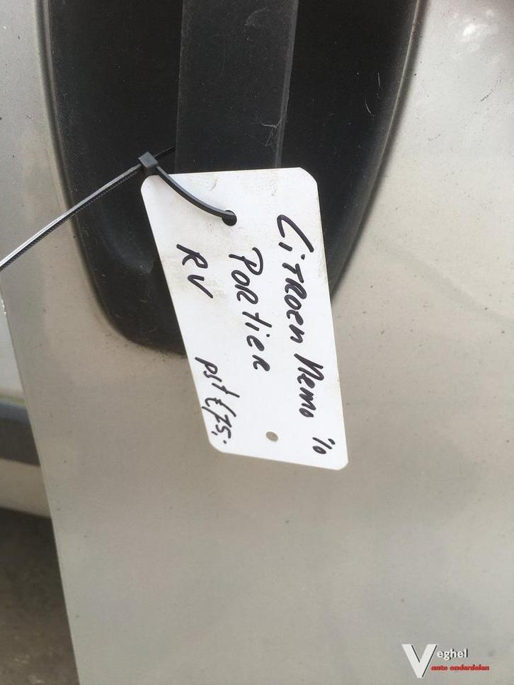 Citroen Nemo 2010 Portier Rechtsvoor, Auto-onderdelen, Carrosserie en Plaatwerk, Deur, Gebruikt, Ophalen