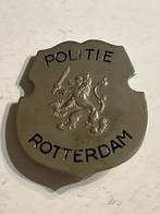 Originele oud metalen badge – Politie Rotterdam, Verzenden, Landmacht, Nederland, Embleem of Badge