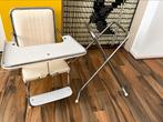 Vintage Kinderstoel Jaren 50 skai en chroom, Ophalen, Gebruikt, Inklapstoel