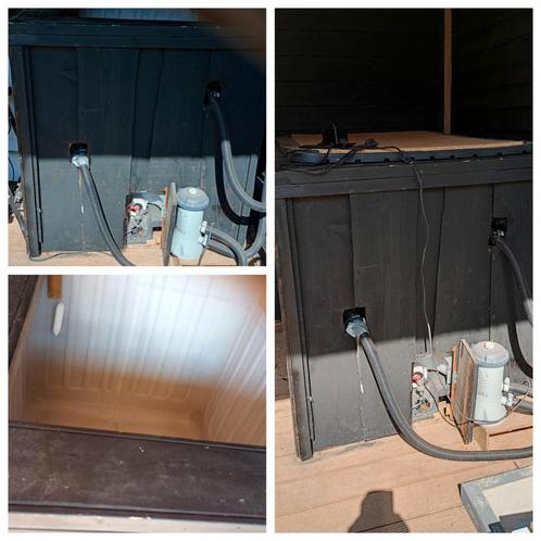 Hottub zelfbouw zonder verwarmingselement met pomp, Tuin en Terras, Zwembaden, Gebruikt, Minder dan 80 cm, Minder dan 200 cm, Ophalen