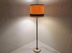 Vintage Vloerlamp Schemer met originele kap, Huis en Inrichting, Lampen | Vloerlampen, Ophalen, Metaal, Gebruikt, Vintage, gispen, italy, schemer, uplighter, originele kap