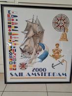 Sail amsterdam 2000 ɓorduur schilderij, Ophalen of Verzenden, Zeilboot, Zo goed als nieuw