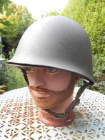 Franse staalhelm Nato /Otan 1951 legerhelm, Ophalen of Verzenden, Landmacht, Overige gebieden, Helm of Baret