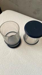 Tupperware Bekers met Deksel, Ophalen of Verzenden, Gebruikt, Blauw, Beker of Kan