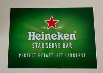 Heineken sticker star serve bar 29,5 x 21 cm beschikbaar voor biedingen