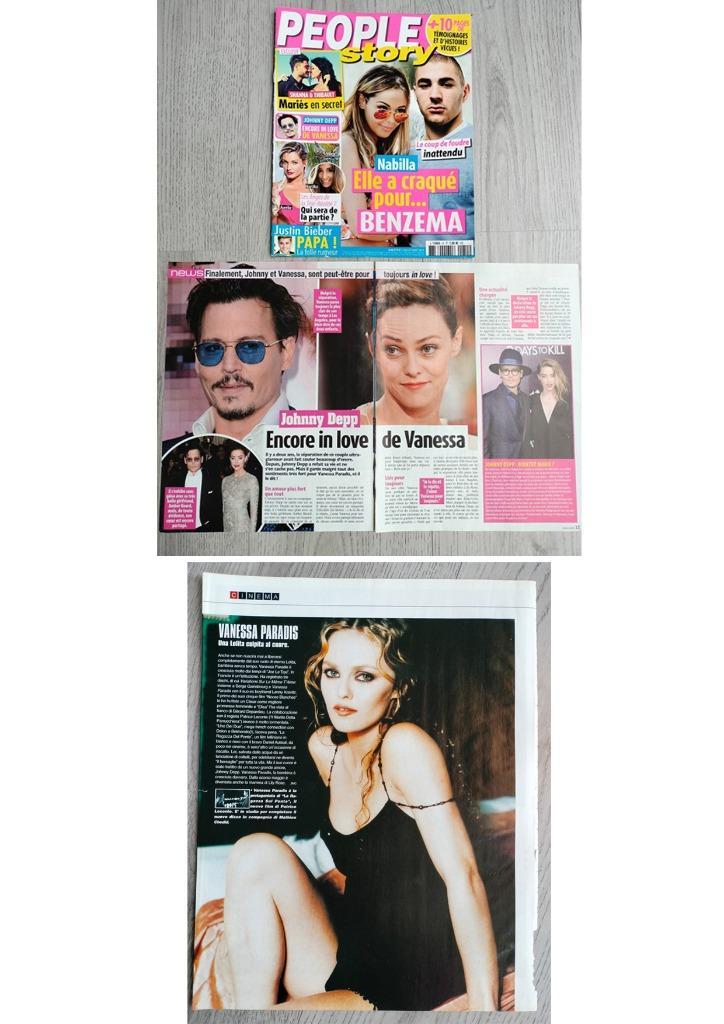 Vanessa Paradis tijdschrift artikelen, Verzamelen, Muziek, Artiesten en Beroemdheden, Zo goed als nieuw, Boek, Tijdschrift of Artikel