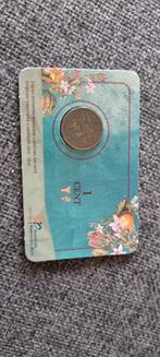 1 Cent 1915 Wilhelmina in coincard, Ophalen of Verzenden
