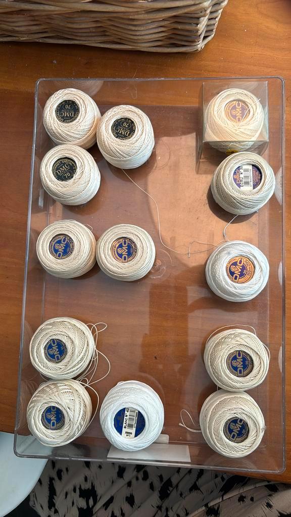 Diverse bollen Cordonnet special haakgaren in ecru en blanc, Hobby en Vrije tijd, Breien en Haken, Nieuw, Breien of Haken, Wol of Garen