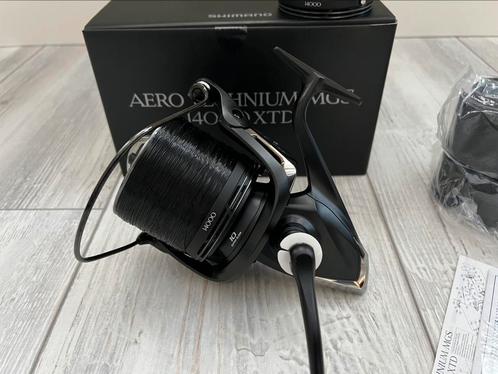 Shimano Aero Technium Mgs XTD 14000 incl res spoel NWST!!, Watersport en Boten, Hengelsport | Karpervissen, Nieuw, Molen, Ophalen of Verzenden