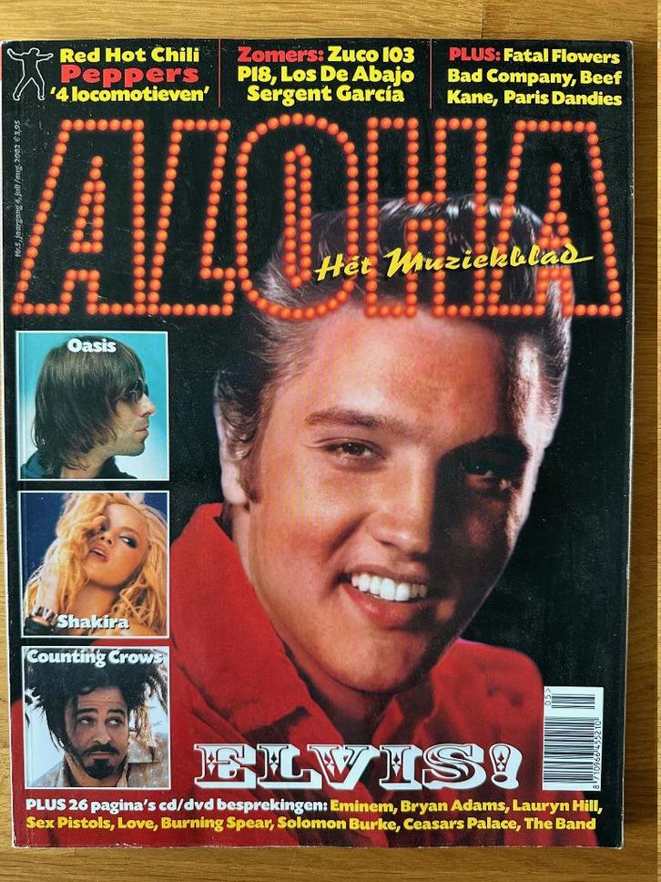 Aloha muziekblad nr. 27 met o.a. Elvis Presley, Oasis, Boeken, Muziek, Zo goed als nieuw, Artiest, Ophalen