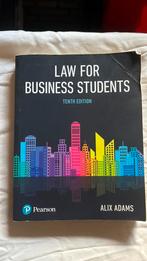 Law for business students- Axil Adams, Ophalen of Verzenden, Alpha, Gelezen, HBO
