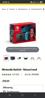 Nintendo switch met 4 spellen, Spelcomputers en Games, Ophalen, Met games, Met 2 controllers, Nieuw